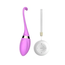 Wibrujące jajeczko z pilotem silikonowe wodoodporne ładowane USB dyskretne – Cora Remote Egg Vibrator