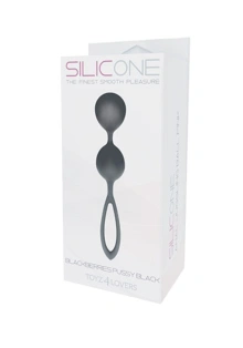 Kulki-PALLINE BLACKBERRIES PUSSY SILICONE BLACK