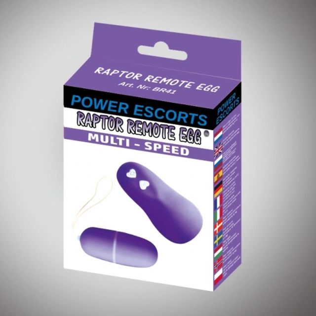Wibrujące jajeczko z pilotem 36 trybów silikonowe wodoodporne bezprzewodowe – Raptor Remote Egg Purple