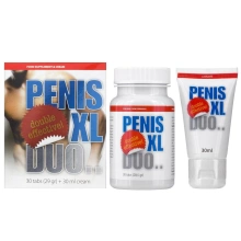 Zestaw dla mężczyzn kapsułki + krem do masażu intymnego – Penis XL Duo Pack EFS 30 kaps. + 30 ml