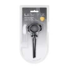 Detachable Wide Adjustable Silicone Lasso Cockring - 5mm - Black