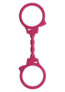 Silikonowe kajdanki elastyczne różowe – Stretchy Fun Cuffs Pink