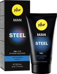 Stymulujący żel dla mężczyzn rozgrzewająco-chłodzący do masażu – pjur MAN Steel Gel 50 ml