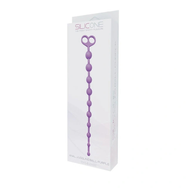Kulki-FALLO ANALE ANAL JUGGLING BALL SILICONE PURPLE