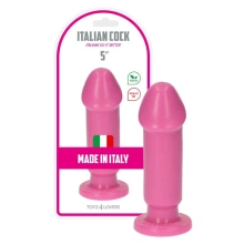 Realistyczne dildo analne 13 cm duża średnica z przyssawką różowe – Caio Pink Toyz4lovers