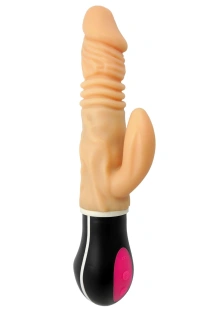 Realistyczny wibrator ruch góra dół rotacyjny 27 cm USB 12+12 trybów wodoodporny – Uranus