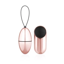 Wibrator jajko silikonowe z pilotem wodoodporny 10 trybów złoty – Rosy Gold New Vibrating Egg