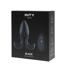 Korek analny wibrujący z pilotem silikonowy 10 trybów – INTY Toys Blade
