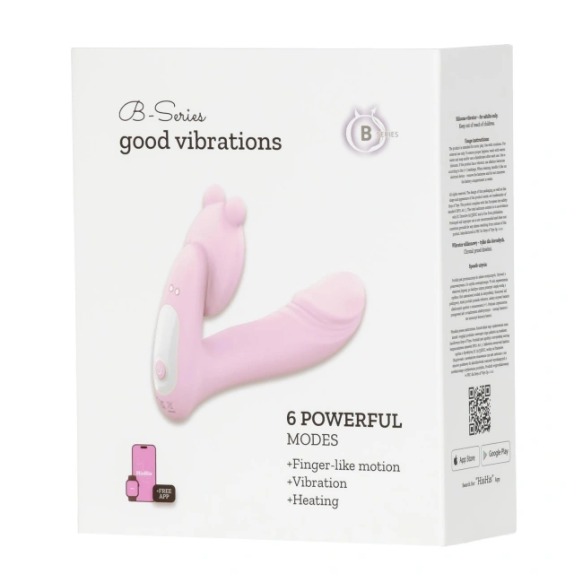 Silicone vibrator 3 speeds, 6 frequencies
Finger function, Heating + APP control
