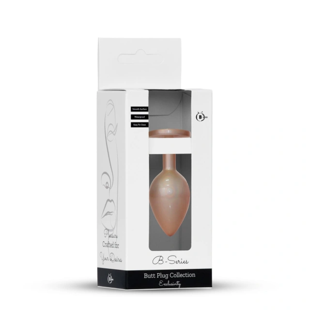 Plug-Jewellery Pearl Gold PLUG- Clear M