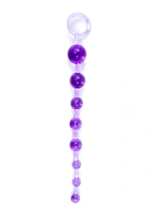 Kulki-Jelly Anal 10 Beads Purple