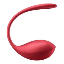 Jajko wibrujące sterowane aplikacją Shiny Petal Red Connect App – Satisfyer