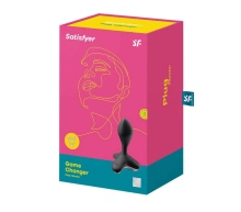 Wibrator analny typu korek silikonowy 12 trybów 2 silniki – Game Changer Black