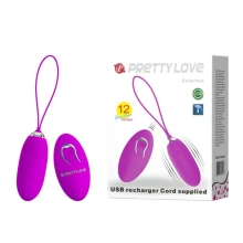 Wibrujące jajeczko z pilotem USB 12 trybów Pretty Love – JOANNA 12 Function