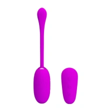 Wibrujące jajko bezprzewodowe z impulsami i pilotem – Pretty Love Shock Fun Egg Purple