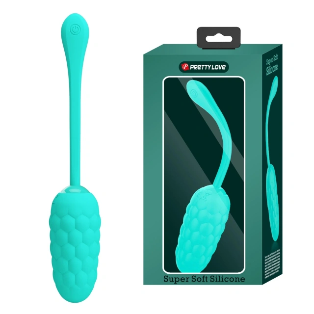 Silikonowe jajeczko wibrujące 12 trybów zielone Pretty Love – MARINA EGG Green 12 Function Vibrations