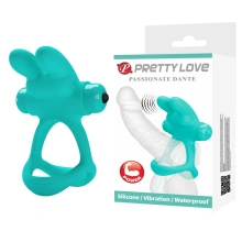 Pierścień erekcyjny z króliczkiem i 10 trybami wibracji – Pretty Love Passionate Dante