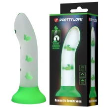 Świecące dildo silikonowe z przyssawką 17 cm – Pretty Love Romantic Rendezvous