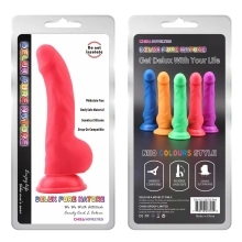 Realistyczne dildo z przyssawką czerwone duże – Carl L Red