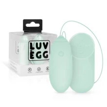Jajeczko wibrujące na pilota mocne silikonowe 12 trybów zielone – Luv Egg Green