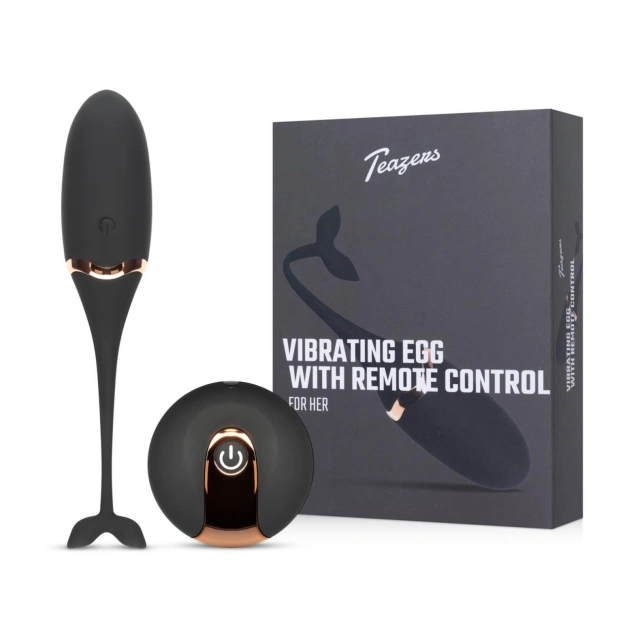 Luksusowe jajeczko wibrujące na pilota mocne dyskretne – Luxurious Vibrating Egg Black