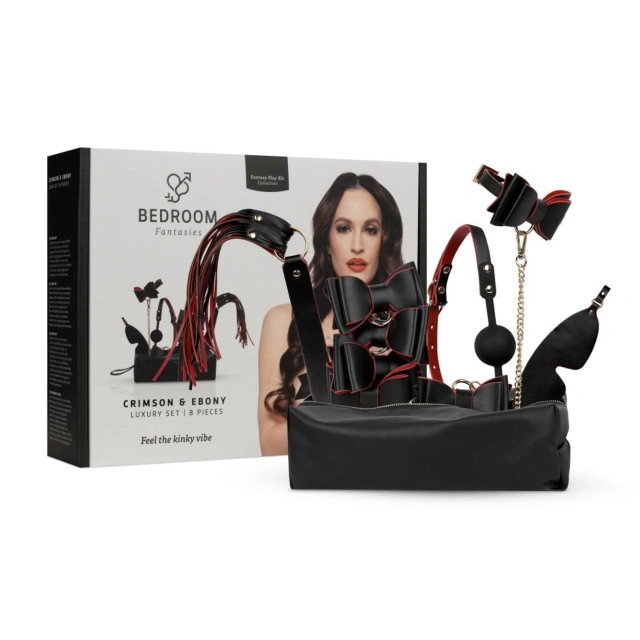Bedroom Fantasy - 8 Piece Set Of SM Luxury Set Black