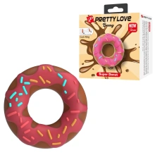 Silikonowy pierścień erekcyjny donut dla par – Pretty Love Berry Super Donut