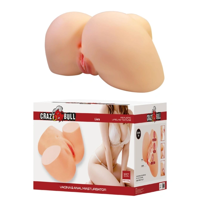Crazy Bull Liora Vagina & Anal Masturbator – Flesh