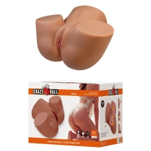 Crazy Bull Briony Realistic Vagina & Anal Masturbator with Vibrations – Brown