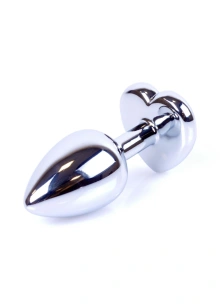 Plug-Jewellery Silver  Heart PLUG- Pink