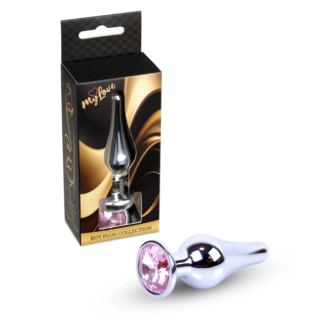 MyLove Toys - Jewellery Silver BUTT PLUG- Rose
