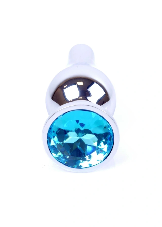 MyLove Toys - Jewellery Silver BUTT PLUG- Light Blue