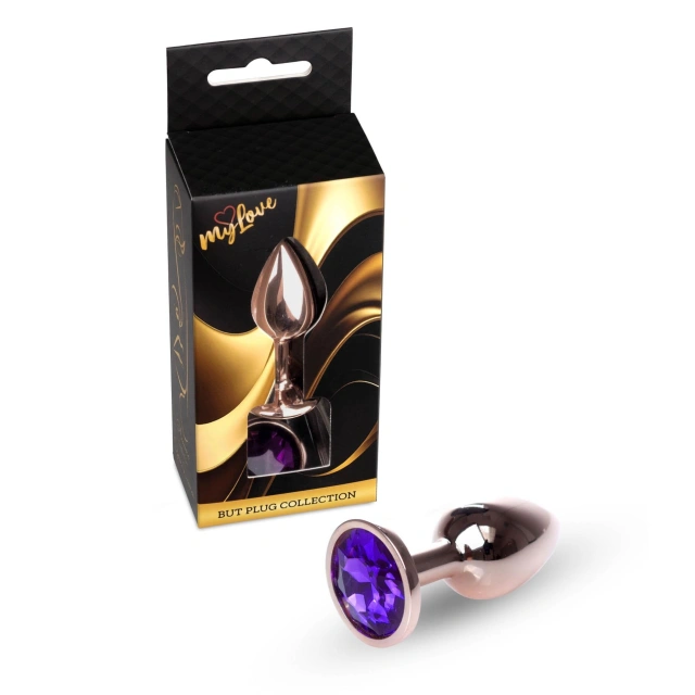 MyLove Toys - Jewellery Red Gold PLUG- Purple