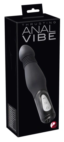 Wibrator analny z ruchem posuwistym i wibracjami silikonowy – Y2T Black Thrusting Anal Vibe