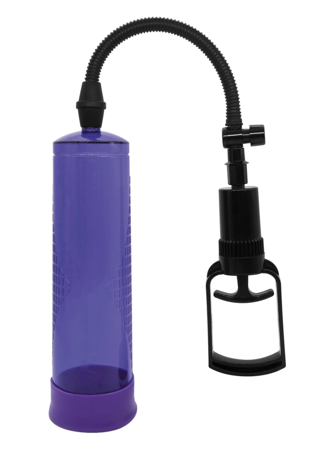 Pompka powiększająca penisa ręczna – PowerPump Max Purple