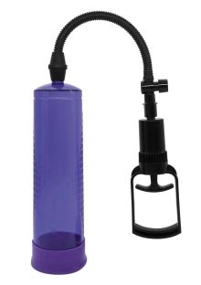 Pompka powiększająca penisa ręczna – PowerPump Max Purple