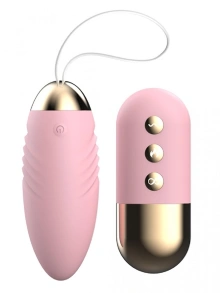 Wibrujące jajko silikonowe z pilotem i trybem BURST dla par – Remote Vibrating Egg Pink Burst