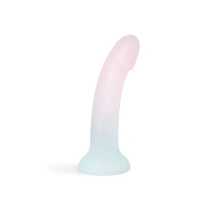 Kolorowe dildo silikonowe ombre z przyssawką 17 cm – Dildolls Galactica Love to Love
