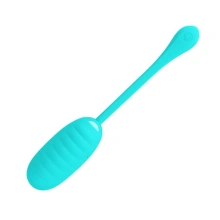 Silikonowe jajeczko wibrujące 12 trybów Pretty Love – KIRK EGG Blue 12 Function Vibrations