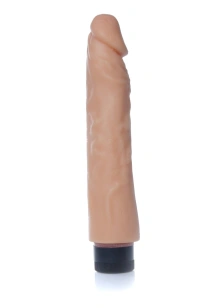 Realistyczny wibrator 23 cm regulacja wibracji miękki cyberskóra – Real Skin Flesh