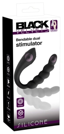 Podwójny wibrator elastyczny dual stimulator silikonowy 10 trybów USB – BV Bendable Dual Stimulator