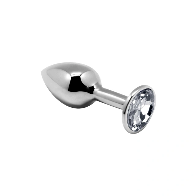 Mini Metal Butt Plug S clear