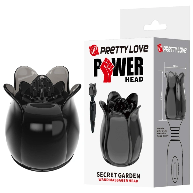Różyczka stymulator  – Pretty Love Secret Garden nakładka na masażer typu Wand