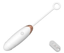 Jajeczko wibrujące z podgrzewaniem na pilota USB białe – Silicone Love Egg