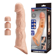 Pretty Love Extension Penis Sleeve with Modular Length Blocks – 28 cm