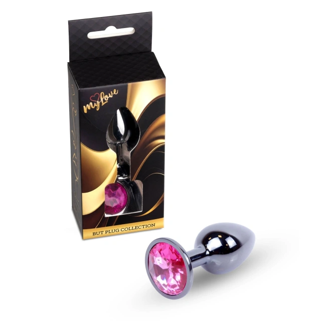MyLove Toys - Jewellery Dark Silver PLUG- Pink
