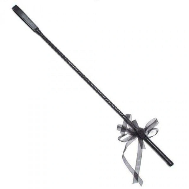 Szpicruta - Frustino Ribbon Horse Whip black
