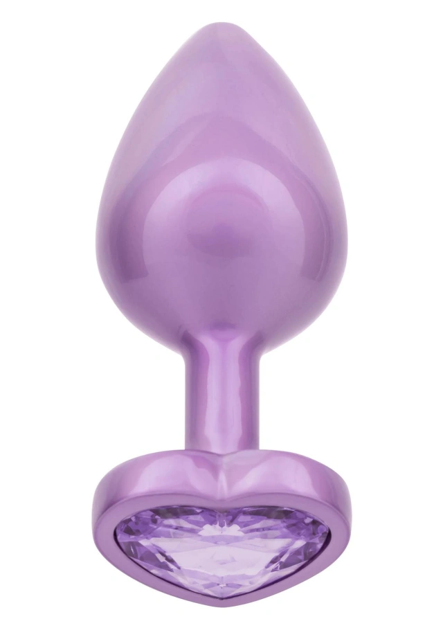Diamond Heart Plug Large Purple