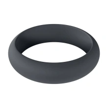 Wide O Silicone Cockring - XL - 50mm - Black