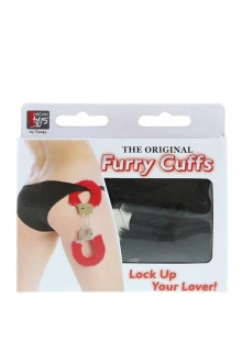 Kajdanki z miękkim futerkiem – Dream Toys Handcuffs with Plush Black